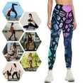 thumbnail image 4 of - Black Galaxy Leggings Clothing fitness Legging sport Womens Leggings, 4 of 6