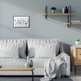 thumbnail image 3 of Stupell Industries Let It Snow Christmas Holiday Black And White Word DesignFramed Wall Art By Artist Lettered and Lined, 3 of 3