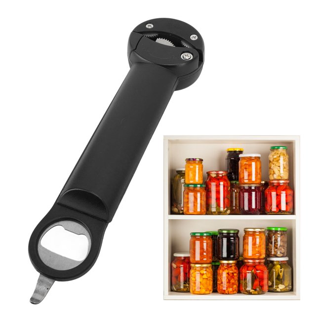 Retractable Jar Opener Adjustable Stainless Steel Labor Saving Multifunctional Bottle Opener for Home Use