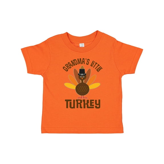 Inktastic Thanksgiving Grandma Little Turkey Boys or Girls Toddler T-Shirt