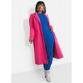 thumbnail image 2 of Rebdolls Women's Plus Long Blazer Peacoat - Fuchsia - Large, 2 of 4