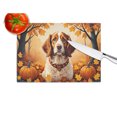 thumbnail image 4 of Carolines Treasures DAC1029LCB 15 x 12 in. Unisex Brittany Spaniel Fall Glass Cutting Board - Large, 4 of 5