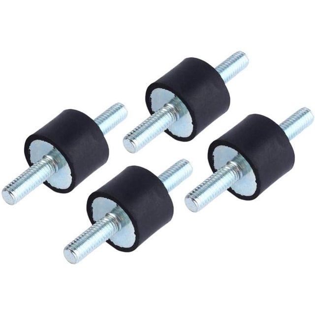 4 Uds Soportes de Aislamiento de Goma Antivibración XCF para Bomba de Compresor de Aire con Tornillos 20x15