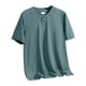 thumbnail image 5 of pstuiky Camisas de vestir de manga corta para hombre, Camiseta informal de verano para hombre, color liso, cuello redondo, botones camisas casuales para hombre xl, 5 of 9