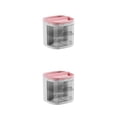 thumbnail image 3 of Monstrate Portalápices elegante línea transparente y fluida para escritorio de oficina hogar papelería almacenamiento joyería sakura rosa 2piezas, 3 of 6