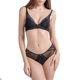thumbnail image 1 of Conjunto de sujetador y bragas de encaje floral para mujer, elegante, suave, transpirable, ajustable, decoración de lazo, ropa interior, 1 of 6