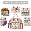 thumbnail image 2 of Pioneer Flower Floral Print Pattern Womens Lunch Box for Work,Insulated Large Lunch Bag for Tween and Teen,Loncheras Para Mujer,Leakproof Adult Lunch Bag for Work,Beach,Travel,Picnic,Camping, 2 of 7