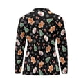 thumbnail image 5 of Yuyamidu Snowman Golf Shirt for Women Size 2XL Gingerbread Man Top Long Sleeve Tennis Shirt Christmas Quarter Zip Activewear for Outdoor Sports, 5 of 8