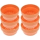 thumbnail image 1 of 6 cestas de flores de arcilla sintética, maceta redonda japonesa de plástico, recipiente para flores, maceta para jardín interior y exterior (naranja, 12,5 cm), 1 of 7