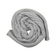 thumbnail image 5 of Fgnfyis Elegant Unisex Knitted Wool Shawl Scarf for Autumn Winter Outdoor Casual Wear Warm Hollow Design Long Length Light Gray One Size, 5 of 9