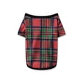 thumbnail image 2 of Christmas Family Pajamas Long Sleeve Tree Print Tops Plaid Pants, 2 of 9