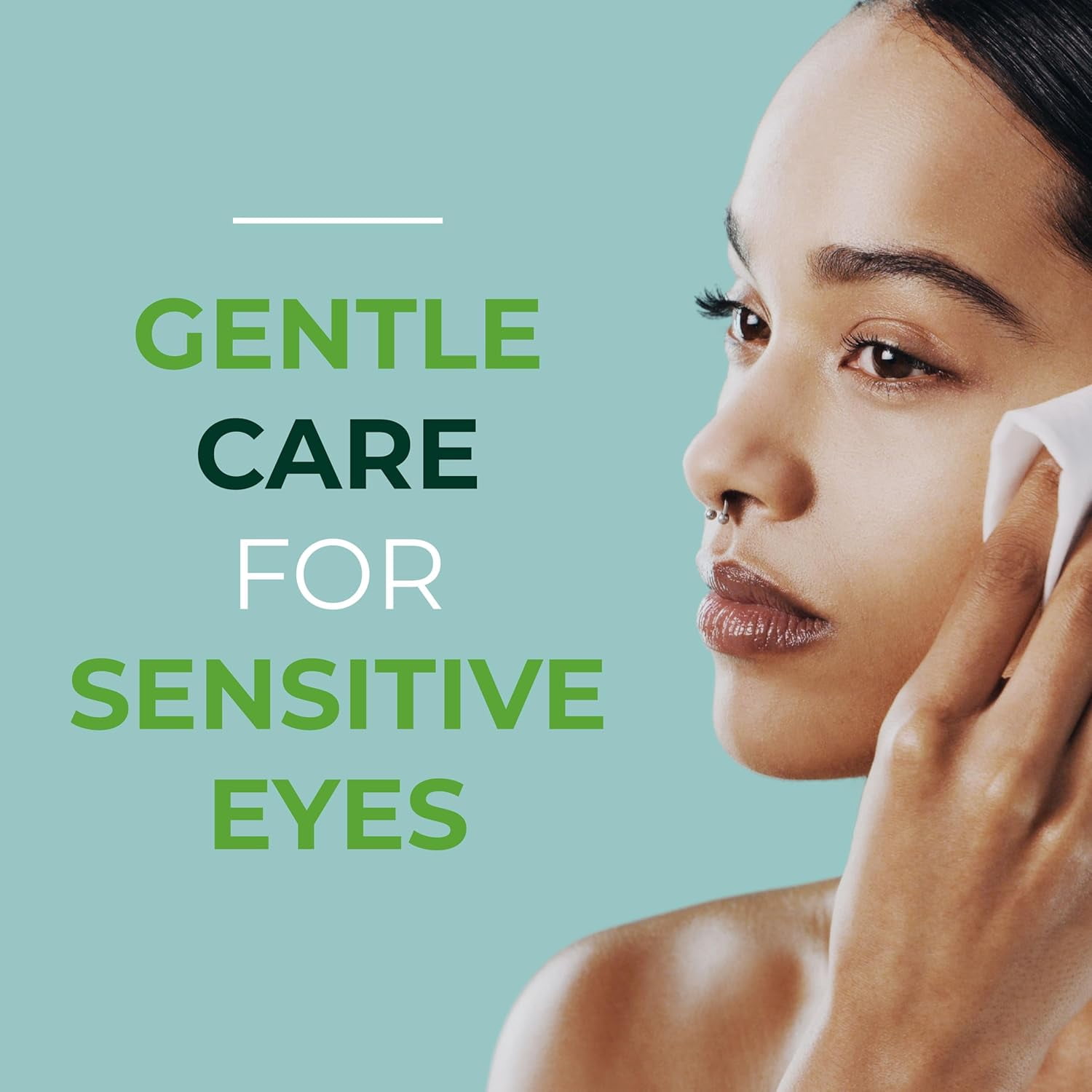 NOVEHA 60PCs Tea Tree Oil Eyelid Wipes | Blepharitis, Itchy & Stye Eyes – With Hyaluronic Acid, Green Tea & Chamomile, Natural Eye Makeup Remover & Daily Cleanser | Individually Wrapped