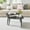 Black Marble/Black, variant on Aurora Asymmetrical Modern Oval Teardrop 2 Piece Semi-Nested Modular Coffee Table Set - Natural Brown/Black