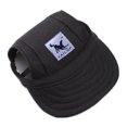 thumbnail image 1 of CAROOTU Pet Dog Baseball Cap Adjustable Sun Protection Sport Visor Cap with Ear Holes Chin Strap, 1 of 6