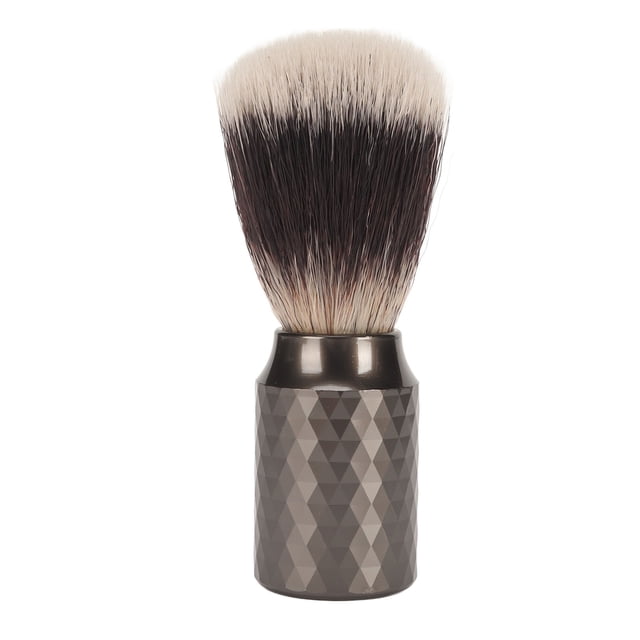 Brocha de afeitar para hombres Herramienta de limpieza de barba Brocha de afeitar con mango de madera para el cuidado de la peluquería