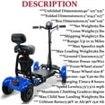 thumbnail image 5 of Foldable Mobility Scooter for Adults and Seniors, Lightweight & Long Range Four Wheel, 5 of 7
