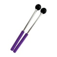 thumbnail image 2 of Baquetas de percusión CUTICAT 8,66 pulgadas Cabezal de goma Violeta 2 uds, 2 of 8