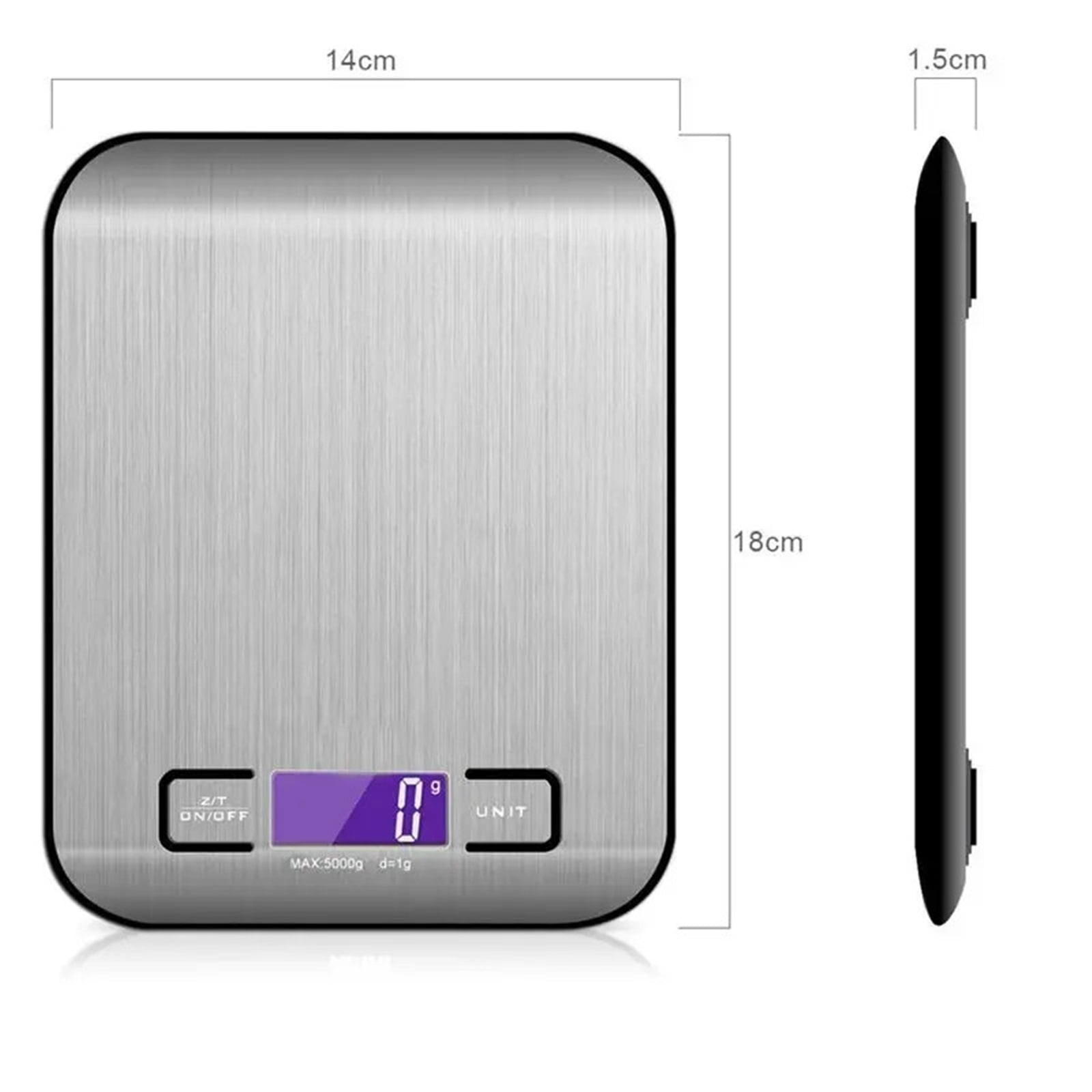 Mini Kitchen Scales 10KG 1G Stainless Steel Weighing for Food Diet Postal Balance Measuring LCD Precision Electronic