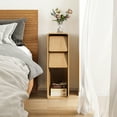 thumbnail image 6 of Diubas Nightstand Set of 2, Small End Table with 2 Drawers and Open Shelf for Bedroom, Living Room, Natural, 6 of 8