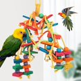 thumbnail image 1 of Bird Chewing Toy  Parrot Toys Chew Hanging Rope Small Ladder Stand Budgie Cockatiel Cage Bird Toy, 1 of 9