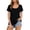 Black, variant on T Shirts For Women Crew Neck Solid Color Short Sleeve Slim Casual Going Out Tee Loose Summer Tops