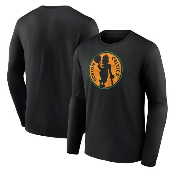 Men's Black Boston Celtics Hardwood Long Sleeve T-Shirt