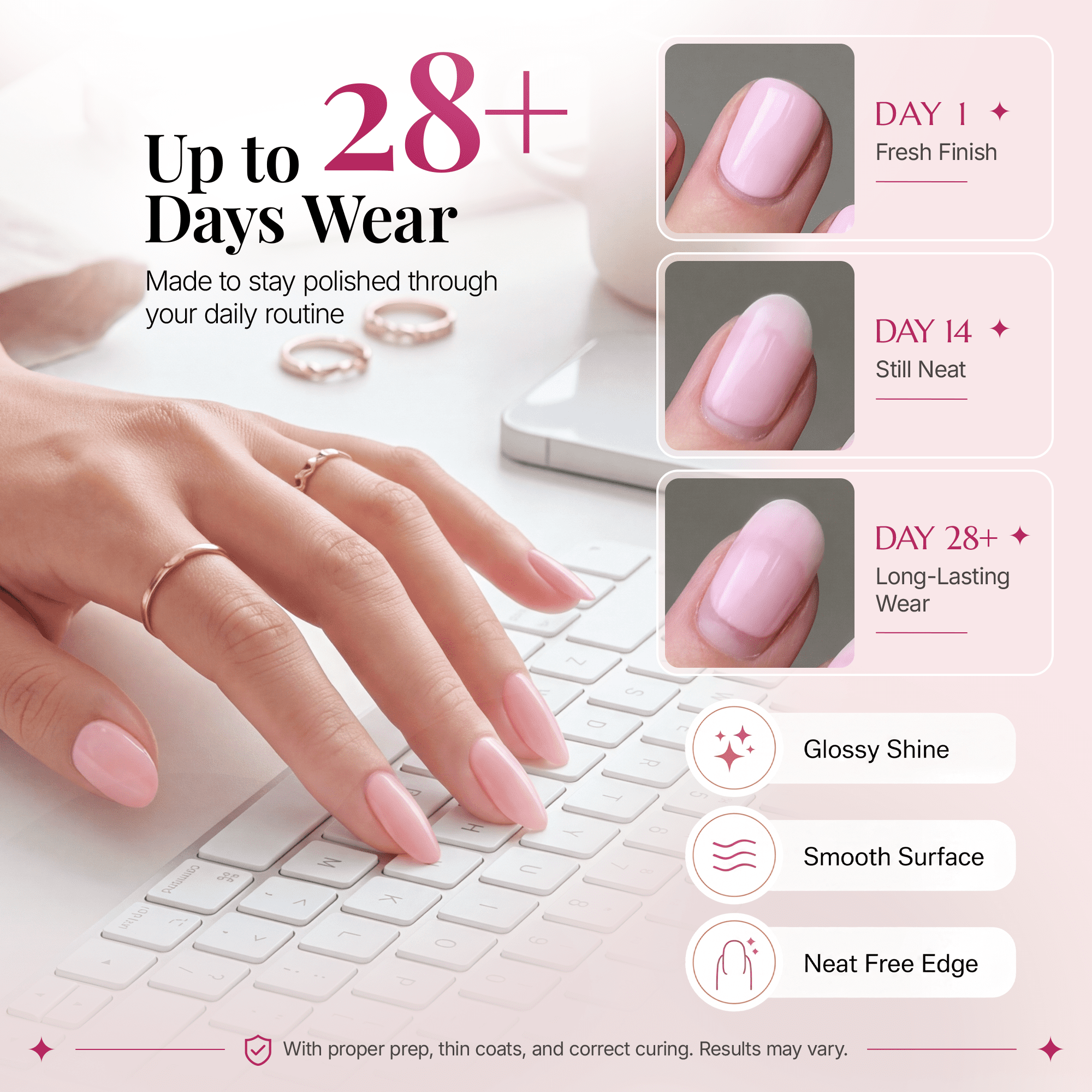 Morovan 10-Color Macaron Gel Nail Polish Set,with Base & Top Coat for for All Season DIY Home Manicure Kit
