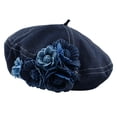 thumbnail image 3 of hengtong Women Hat Cap Comfortable Elegant Gift British Painter Hat Denim Hat, 3 of 9
