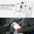 thumbnail image 3 of DOMAVER Magnetic iPhone 17 Pro Max Case (6.9") - Slim Fit Matte Translucent Cover | MagSafe Compatible | Shockproof Anti-Yellowing | White, 3 of 8