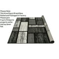thumbnail image 2 of HR HANDCRAFT RUGS HR Square Pattern Area Rug Geometric Pattern Modern Gray - 5'2" x 7'1", 2 of 5