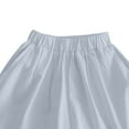 thumbnail image 4 of NAISIBABY Girls Shorts Size 8, Loose Pleated Elastic Waist Wide Leg Summer Causal Shorts Light Blue, 4 of 7
