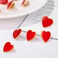 thumbnail image 3 of 12 broches de corazón de San Valentín para mujer, broches rojos con forma de corazón, broches decorativos para ceremonia de boda, broche de aleación de zinc para ropa, 3 of 8