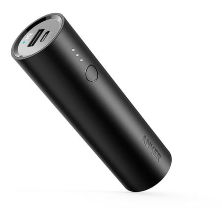 Anker Portable Charger PowerCore 5000mAh External Battery Power Bank for iPhone,Ultra-Compact,Black