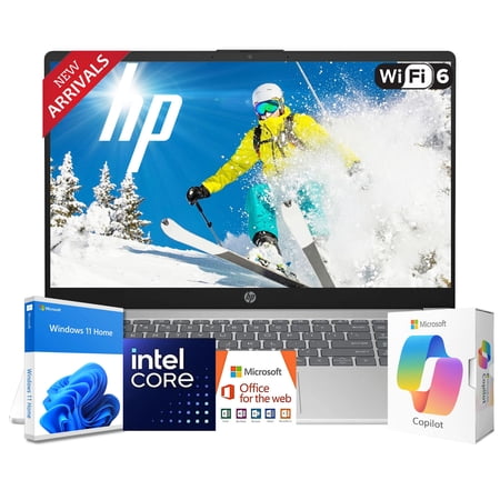 HP New Generation 15.6" FHD Business AI Laptop, Intel Core 7 150U(10 Cores, Up to 5.4 GHz), 16GB RAM, 512GB PCIE, Microsoft Copilot, Bluetooth 5.4, Ultra Quiet Design, Long Battery Life | Windows 11