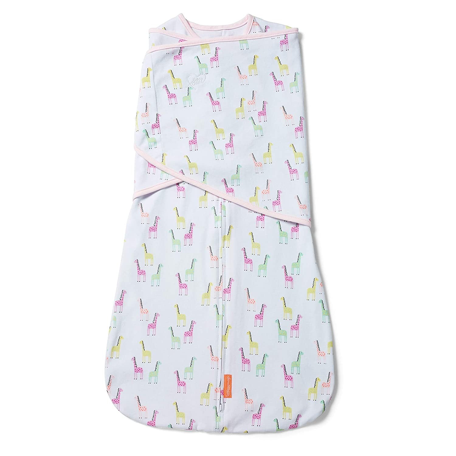 6-9 Months SwaddleMe Arms Free Convertible Swaddle – Size Extra Large 1-Pack Pink Giraffes