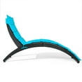 thumbnail image 6 of Patiojoy Foldable Outdoor Patio Rattan Lounge Chair Reclining Chaise Chair Turquoise, 6 of 6