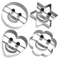 thumbnail image 3 of MasteelfCA 4pcs Cute Cookie Cutters Set Stainless Steel Cutters Molds Cutters for Making Cookie, 3 of 8