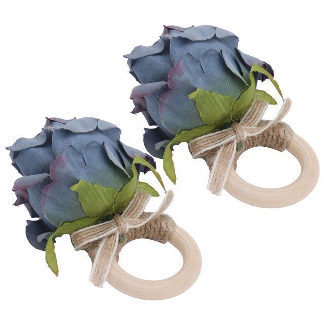 Napkin Ring, Round Napkin Buckle Wooden For Party For Wedding For Table Decoration For Festival ANGGREK Armada