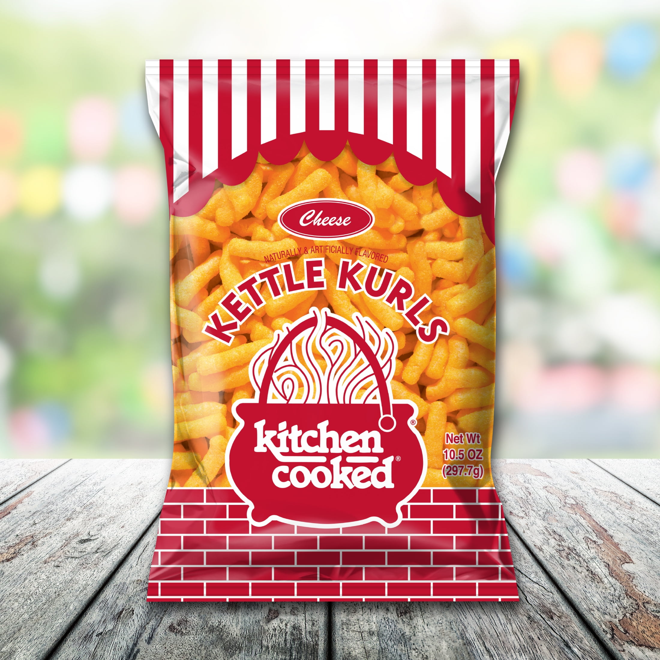 Kitchen Cooked Cheese Kettle Curls, Gluten-Free, 10.5 oz Bag