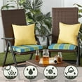 thumbnail image 3 of Greendale Home Fashions 17'' x 17'' Reversible Outdoor Throw Pillow, Set of 2, Sunbeam, 3 of 6