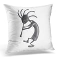 thumbnail image 1 of BOSDECO Housse de Coussin Aztec American Kokopelli Flower Anasazi Fertilité 16x16 Pouces, 1 of 1