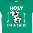 thumbnail image 4 of Inktastic I'm a Cutie White and Brown Holstein Cow with Arrows Boys or Girls Baby Bodysuit, 4 of 5