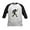 Black/White, variant on CafePress - PEACE UP Baseball Jersey - Kids Cotton Baseball Jersey, 3/4 Sleeve Shirt