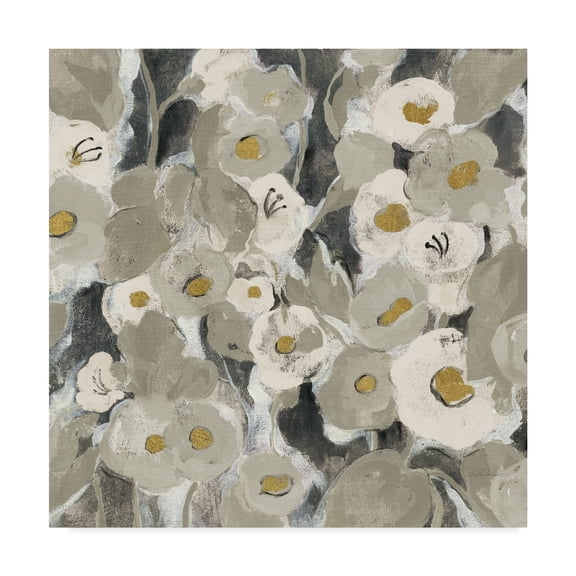 Trademark Fine Art 'Velvety Florals Neutral II' Canvas Art by Silvia Vassileva