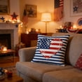 thumbnail image 4 of Independence Day Pillow Covers Striped Print Seat Cushions For Indoor Holiday Decor, 4 of 6
