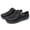 Black, variant on Mens Wide Clogs Diabetic Mules - Adjustable Buckle Strap Potato Shoes, Zero Drop Slip-On Clogs for Swollen Edema Feet, Wide Width Indoor & Outdoor Walking Shoes