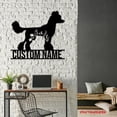 thumbnail image 4 of Craftnamesign Custom FLoral Chinese Crested Metal Wall Art LED Light, Flower Dog Lover Name Sign, 4 of 5