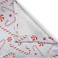 thumbnail image 3 of Ambesonne Candy Cane Kitchen Curtains, Holiday Food, 55"x39", Red White Coconut, 3 of 3