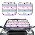 thumbnail image 2 of Saiise Flamingo1 for Foldable Car Sun Shades (2-Pack) Offer Sun Protection with an Easy-fold Design for Convenient Windshield Shading-Medium, 2 of 6