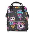 thumbnail image 1 of Disketp Cat Icecream Mochila de Pañales de Gran Capacidad con Múltiples Bolsillos, Mochila de Viaje Multifuncional para Bebé, Unisex, Moderna y Resistente, 1 of 6